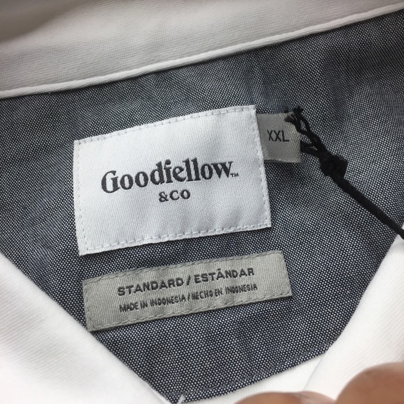 NWT Goodfellow SS Polo Shirt White XXL Men - Picture 4 of 7